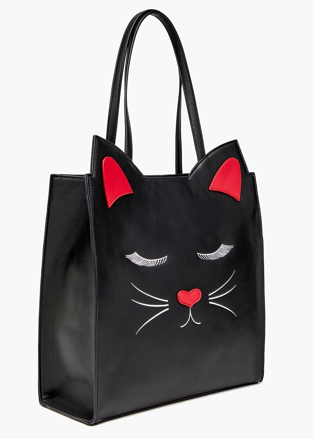 Cat face tote bag 2025