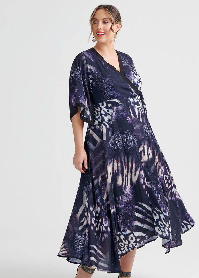 Mixed Animal Print Dress, , hi-res