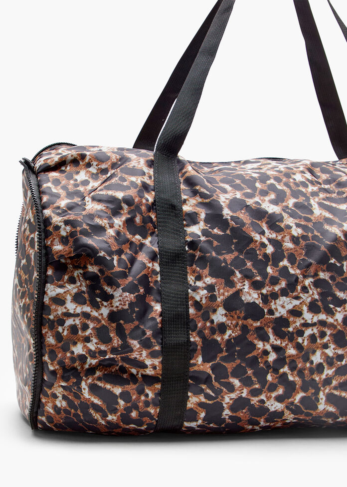 Leopard Packable Duffle Bag, , hi-res