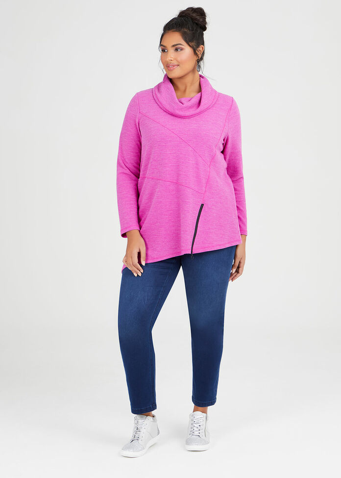 Mia Waffle Top, , hi-res