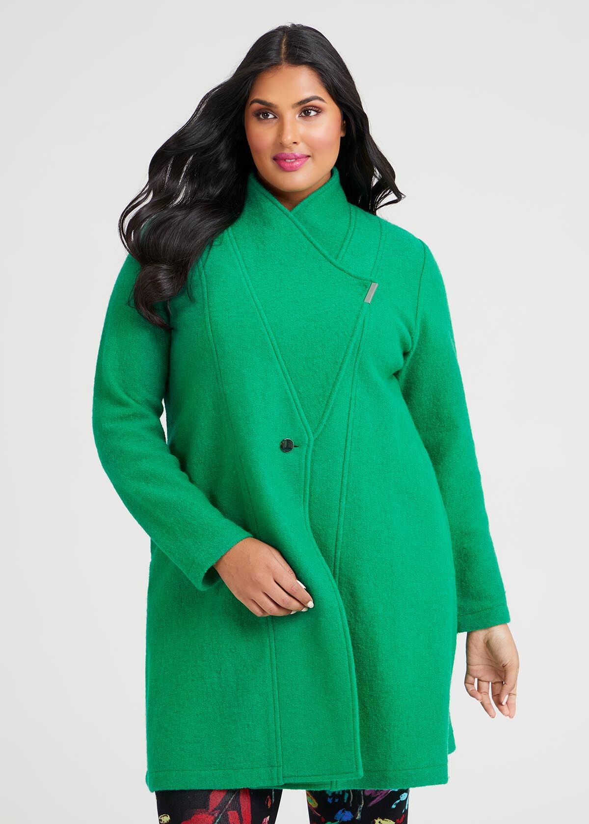 Melody Boiled Wool Coat