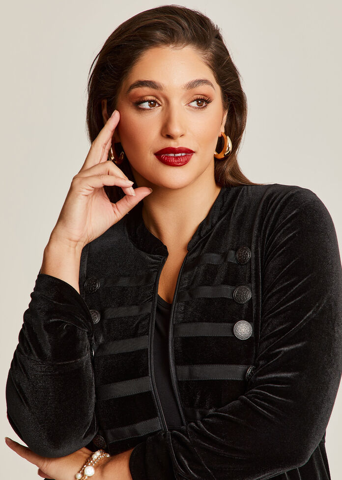 Velour Vest Cardigan