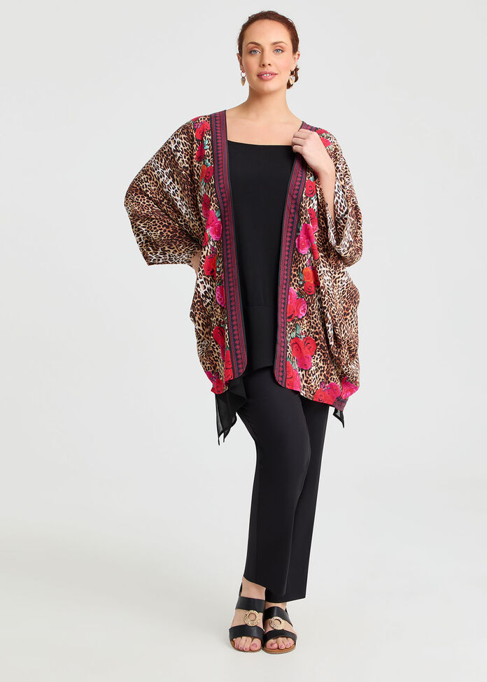 Animal Roses Curved Cape, , hi-res
