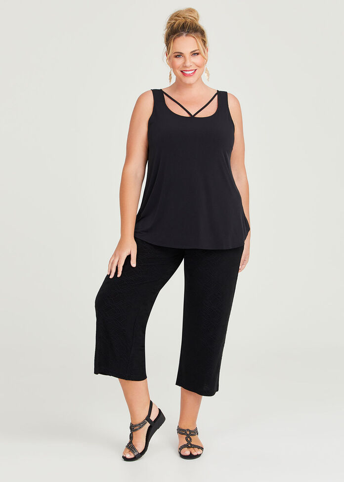 Plus Size Luna Cross Front Tank, Sizes 12-30