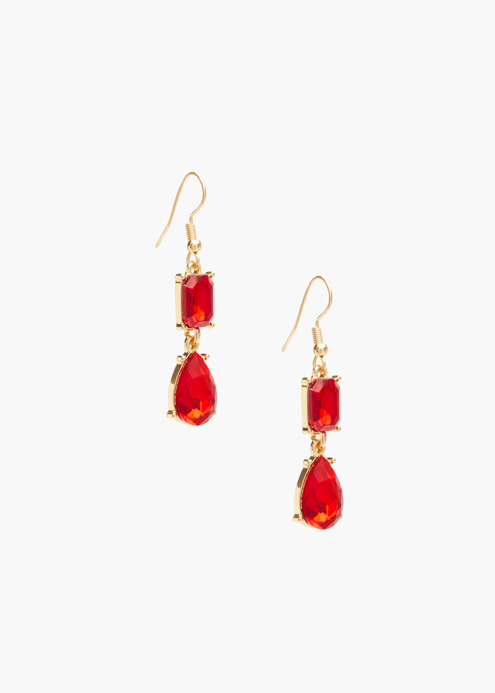 Jewel Drop Earrings, , hi-res