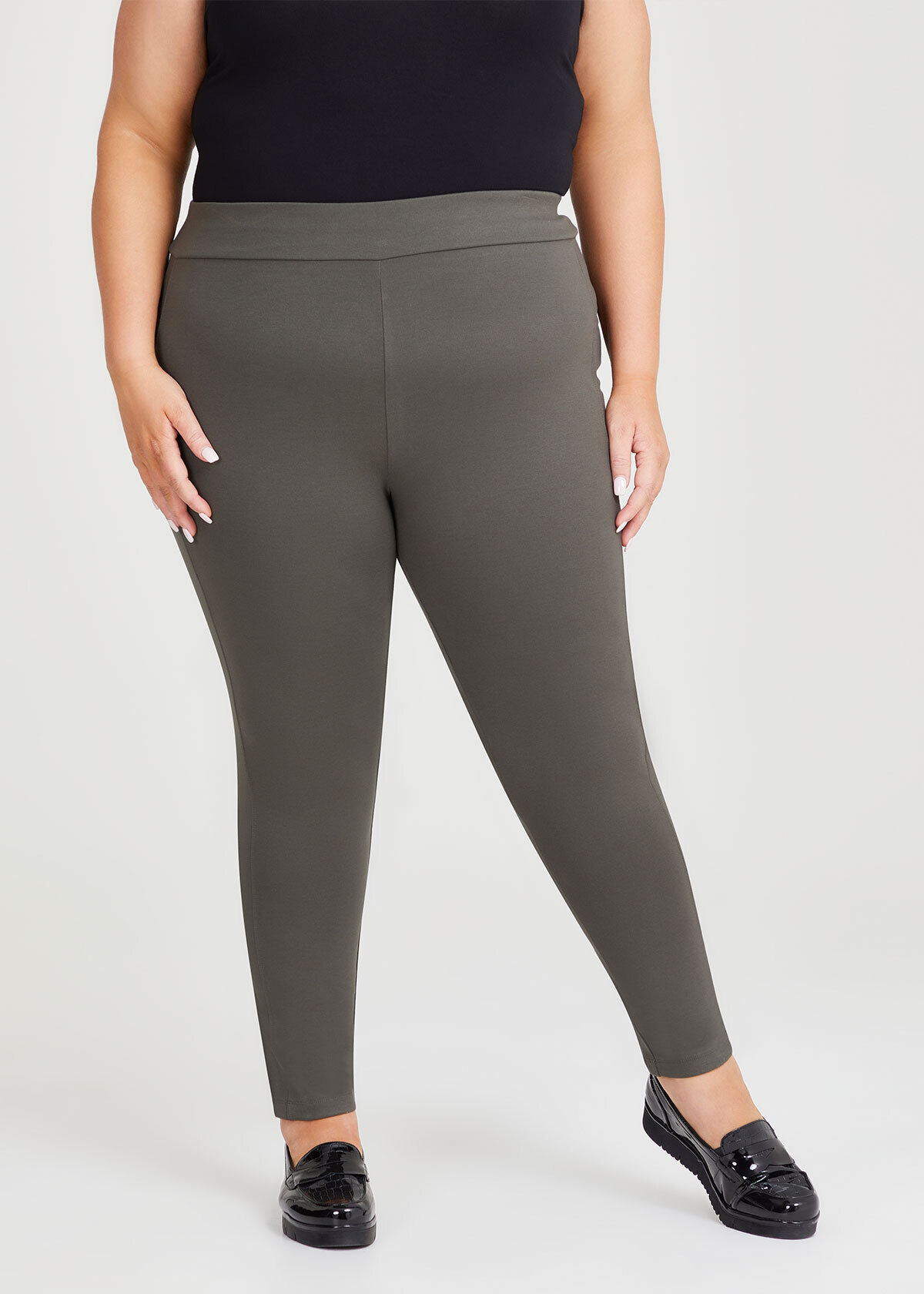 Plus size ponte pants sale