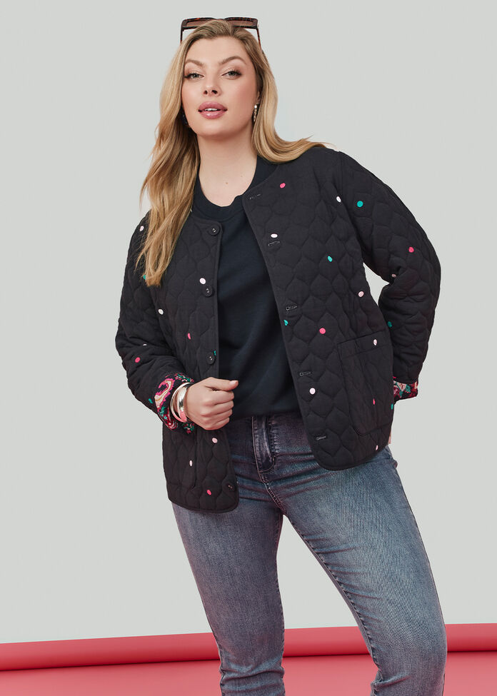 Natural Bloom Reversible Jacket, , hi-res