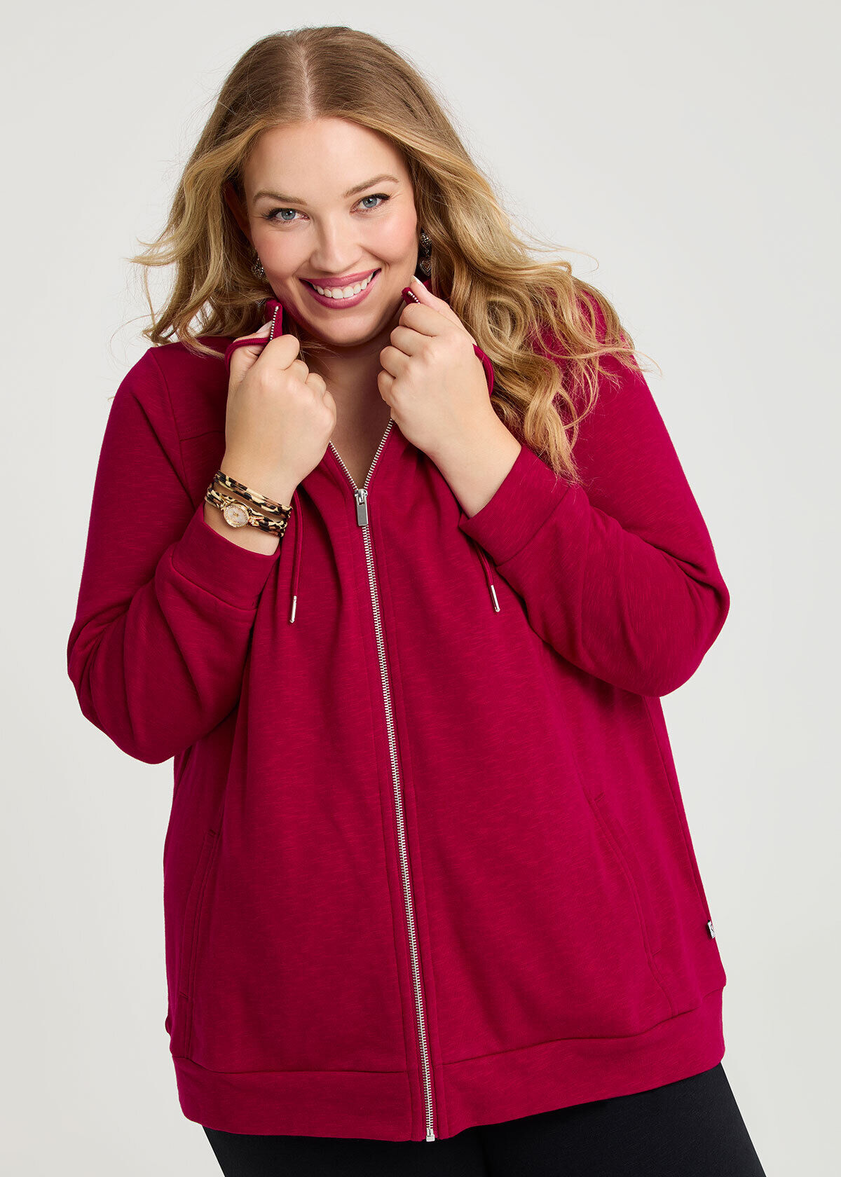 funnel neck hoodie plus size