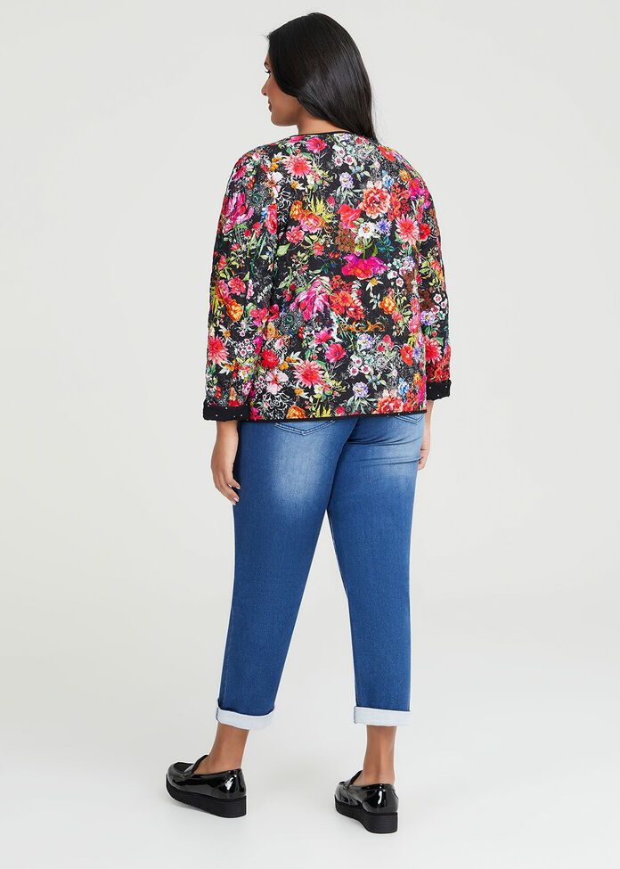 Shop Plus Size Natural Reversible Print Jacket, Multi | Taking Shape AU