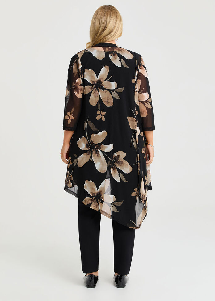 Mesh Kirrily Cardigan, PRINT, hi-res