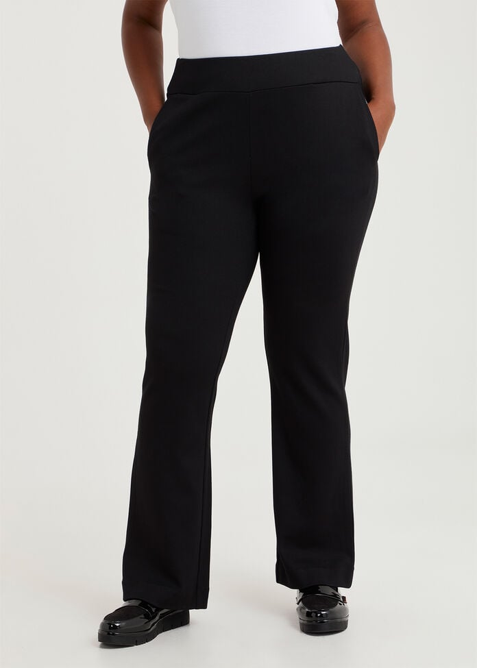 Tall Bootleg Natural Ponte Pant, , hi-res