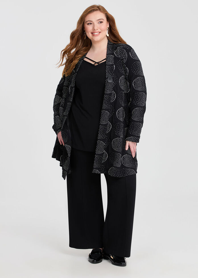 Abstract Norah Texture Cardigan, , hi-res