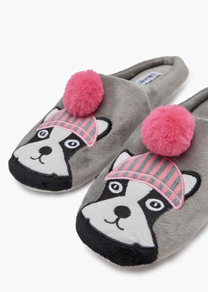 Dog Pom Pom Slippers, , hi-res