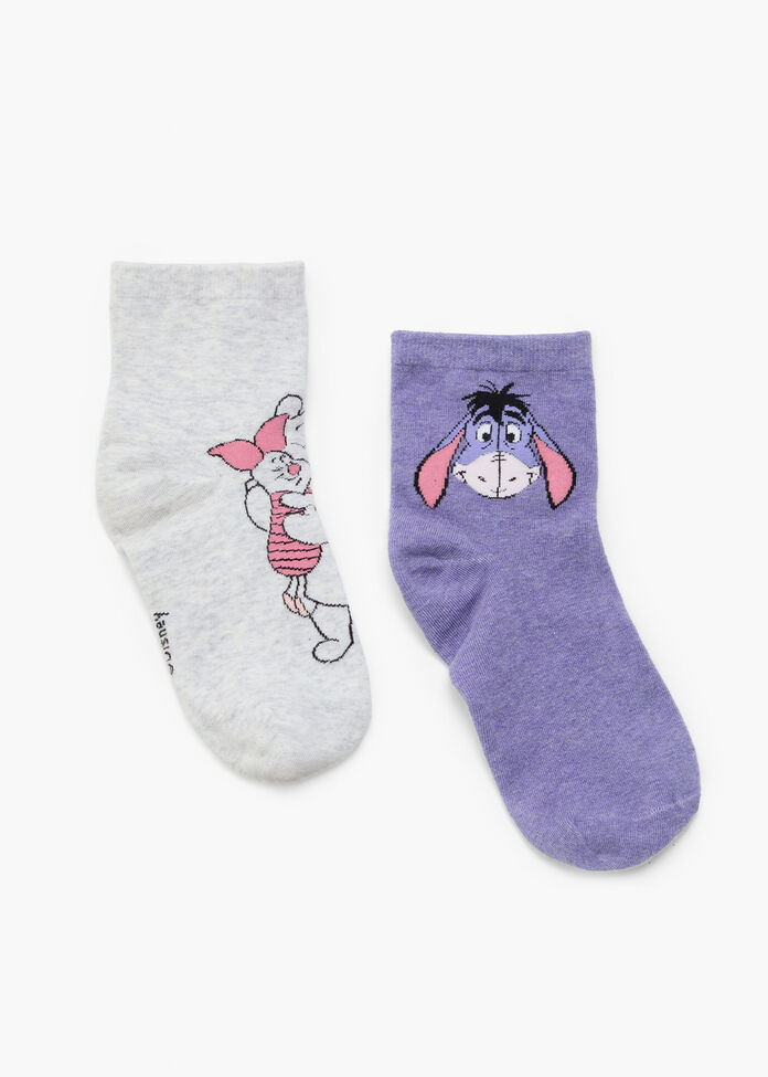 2 Pack Winnie The Pooh Socks, , hi-res