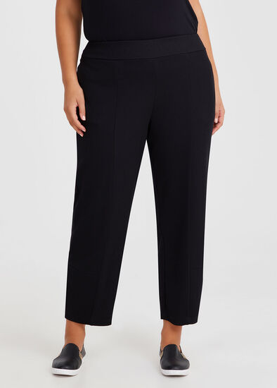 Plus Size Textured Lantern Pant