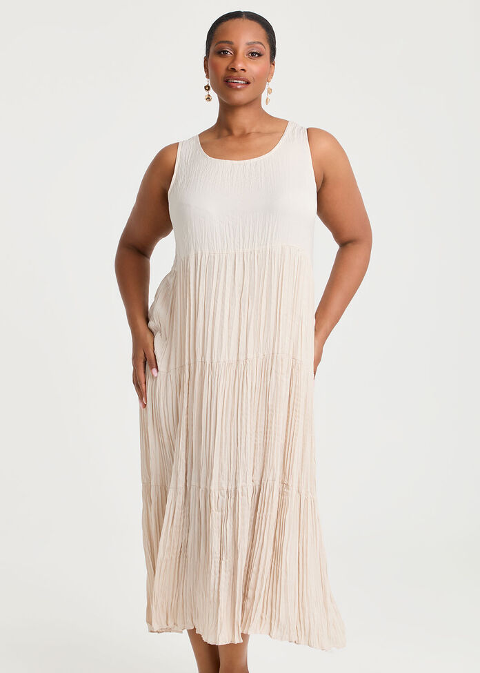 Pleated Enya Dress, , hi-res