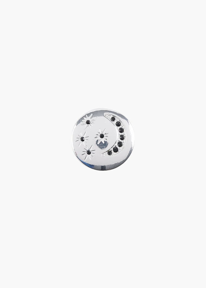 Star & Moon Brooch, , hi-res