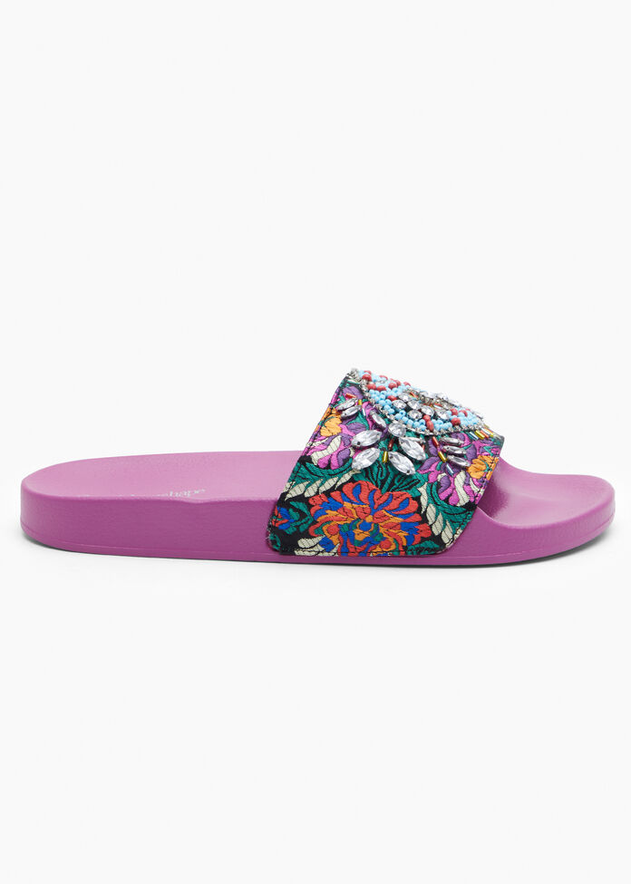 Shop Embroidered Beaded Slide | Comfortable Shoes | Taking Shape AU