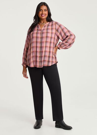 Plus Size Ponte Straight Leg Pant