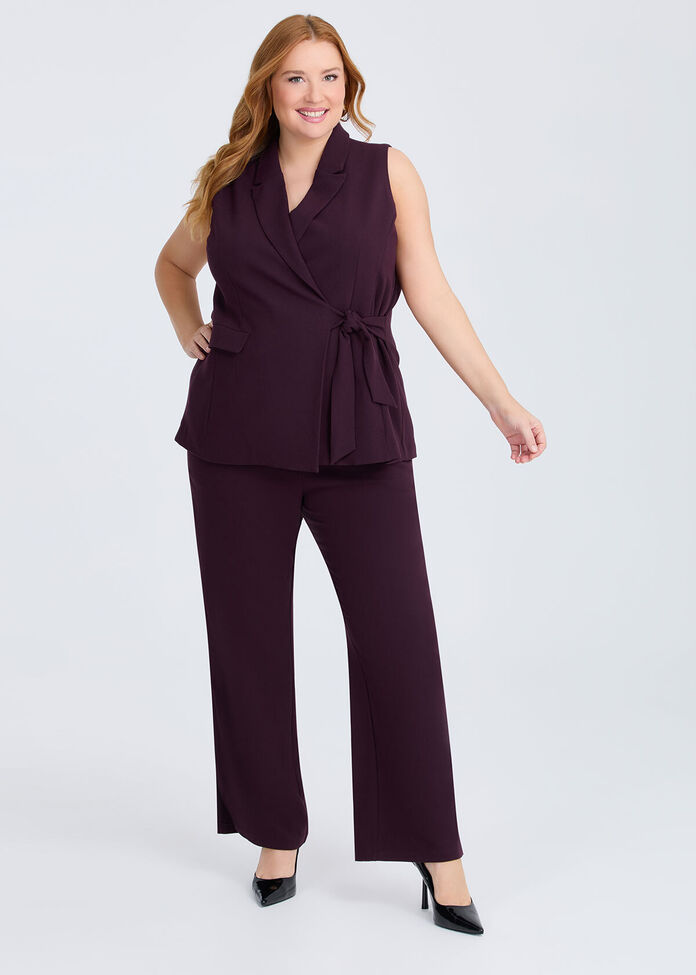 Tailored Wide Leg Work Pant, , hi-res