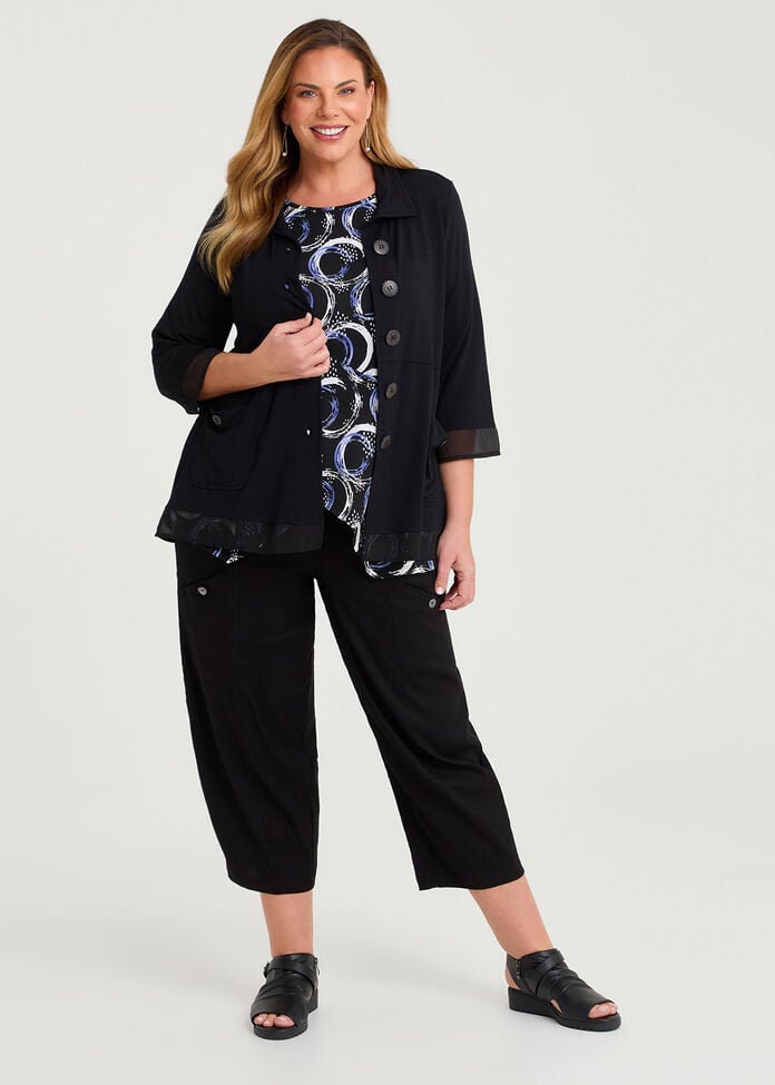 Button Bamboo Swing Cardigan, , hi-res