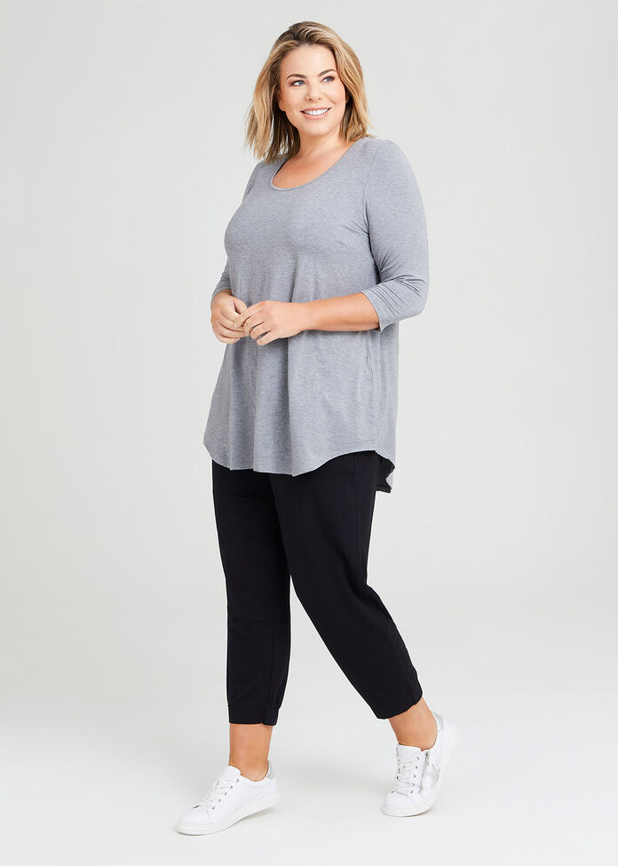 Bamboo Base 3/4 Sleeve Top, , hi-res