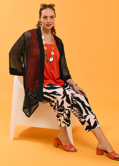 Plus Size Lantern Natural Crop Pant