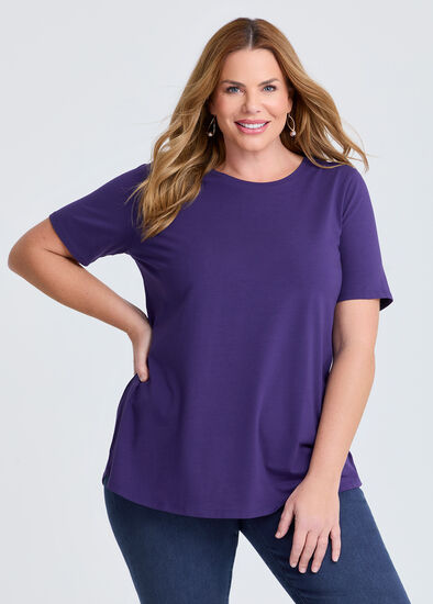 Plus Size Australian Cotton Crew Neck T-shirt
