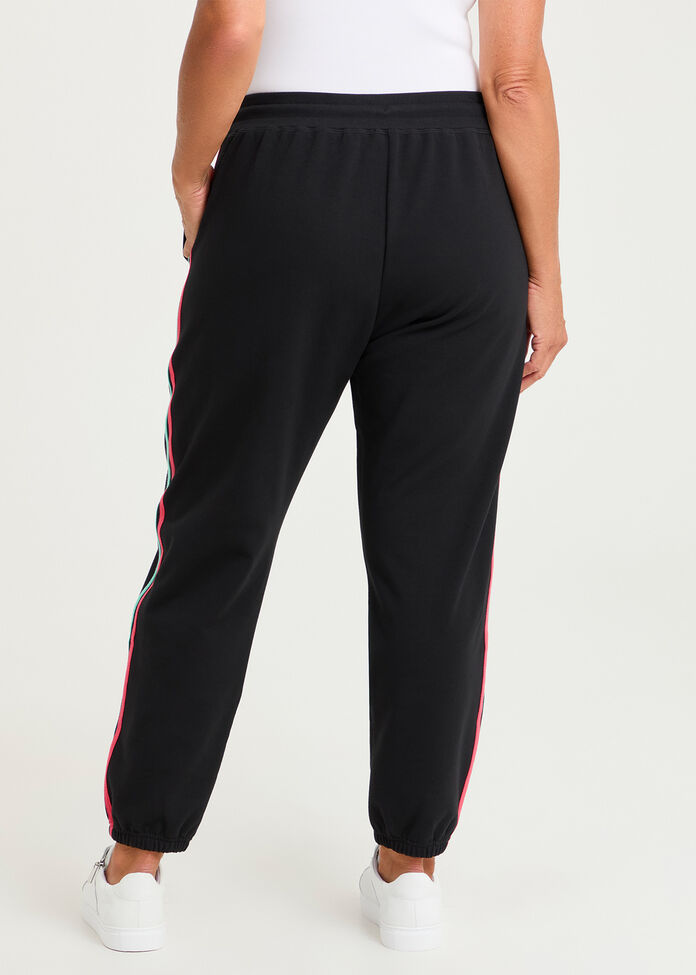 Cotton Blend Side Stripe Trackpant, , hi-res