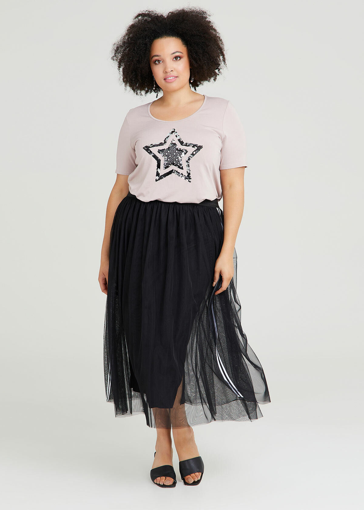 Mesh skirt perth top