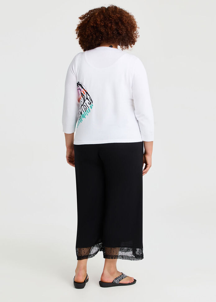 Abstract Natural Cardigan, , hi-res