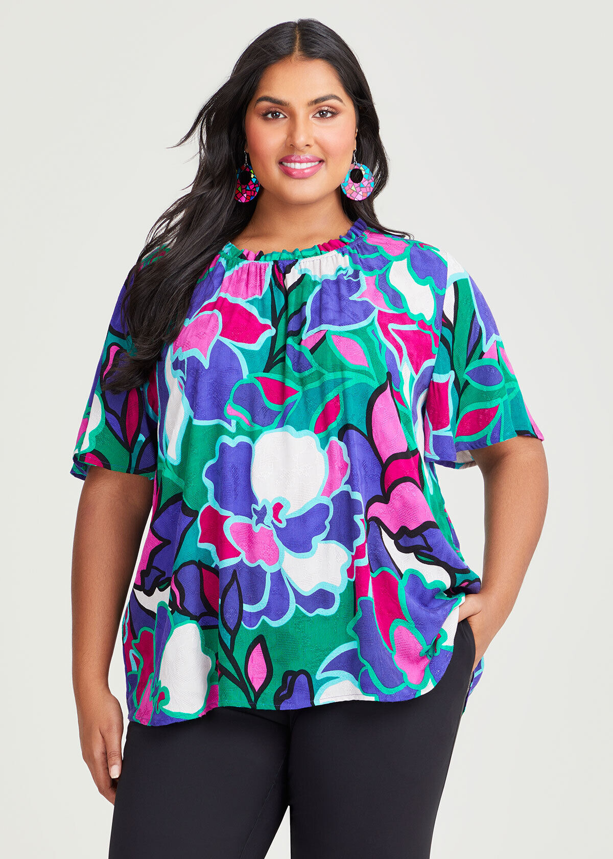 Plus size holiday outlet tops
