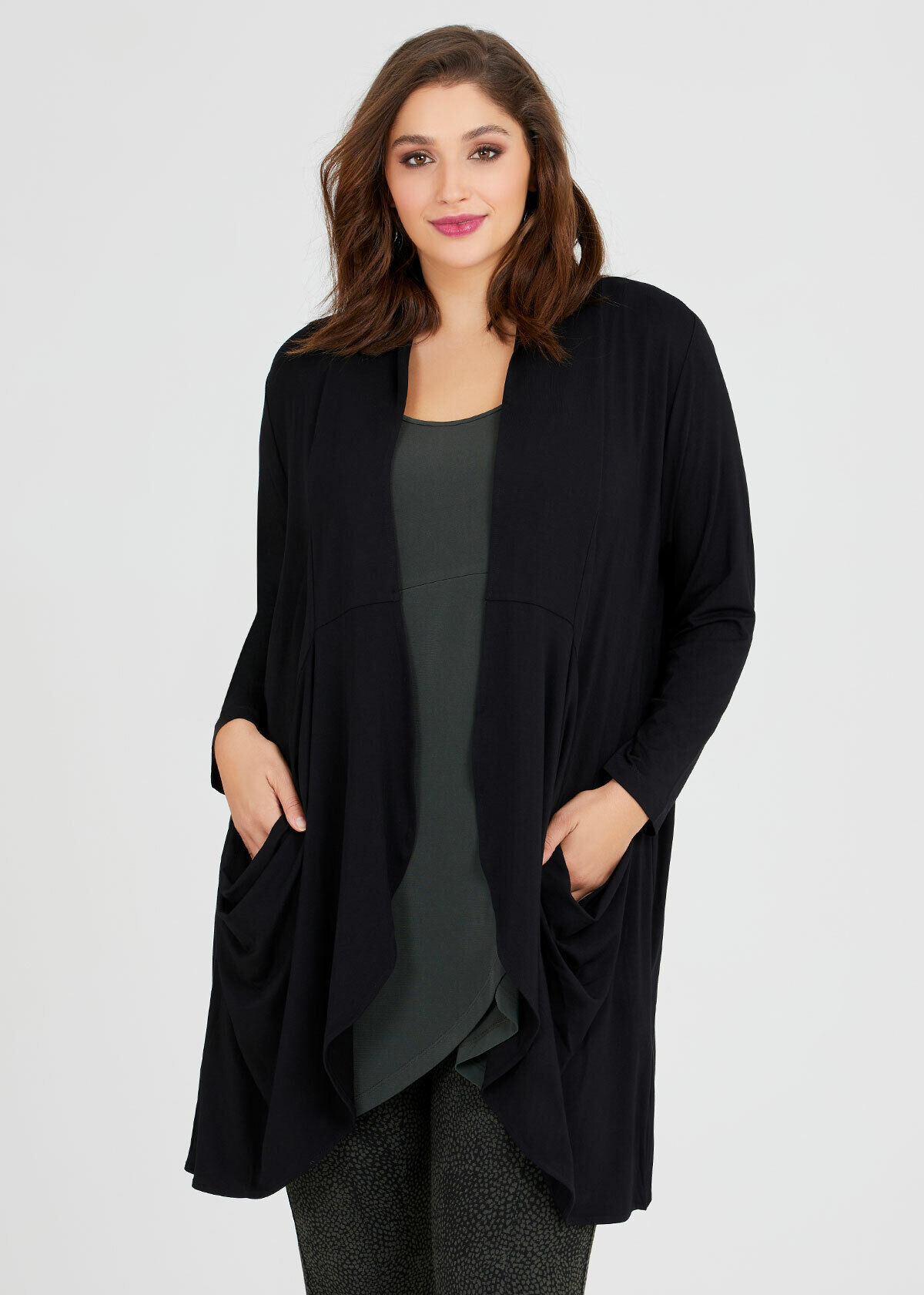 Plus size waterfall shop cardigan australia