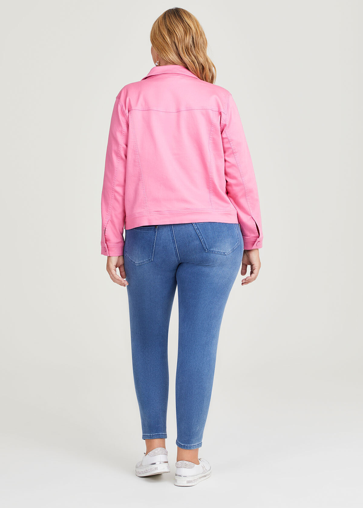 Coloured denim clearance jacket