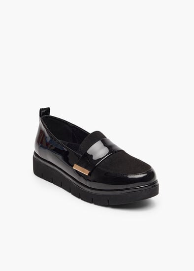 Trim Wedge Loafer