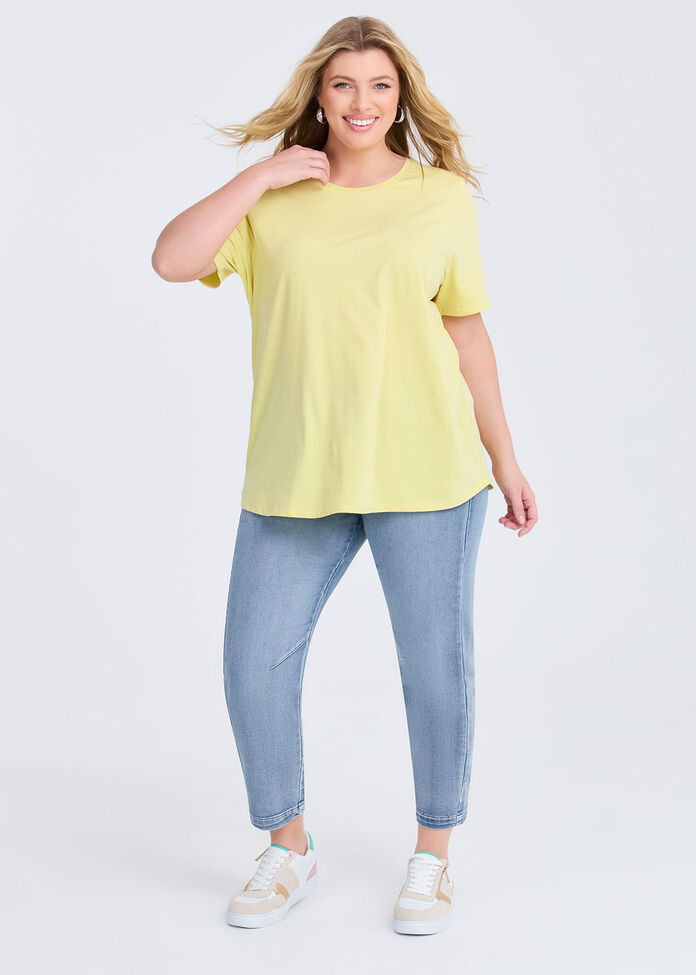 Good Earth Australian Cotton Crew Neck T-shirt, , hi-res
