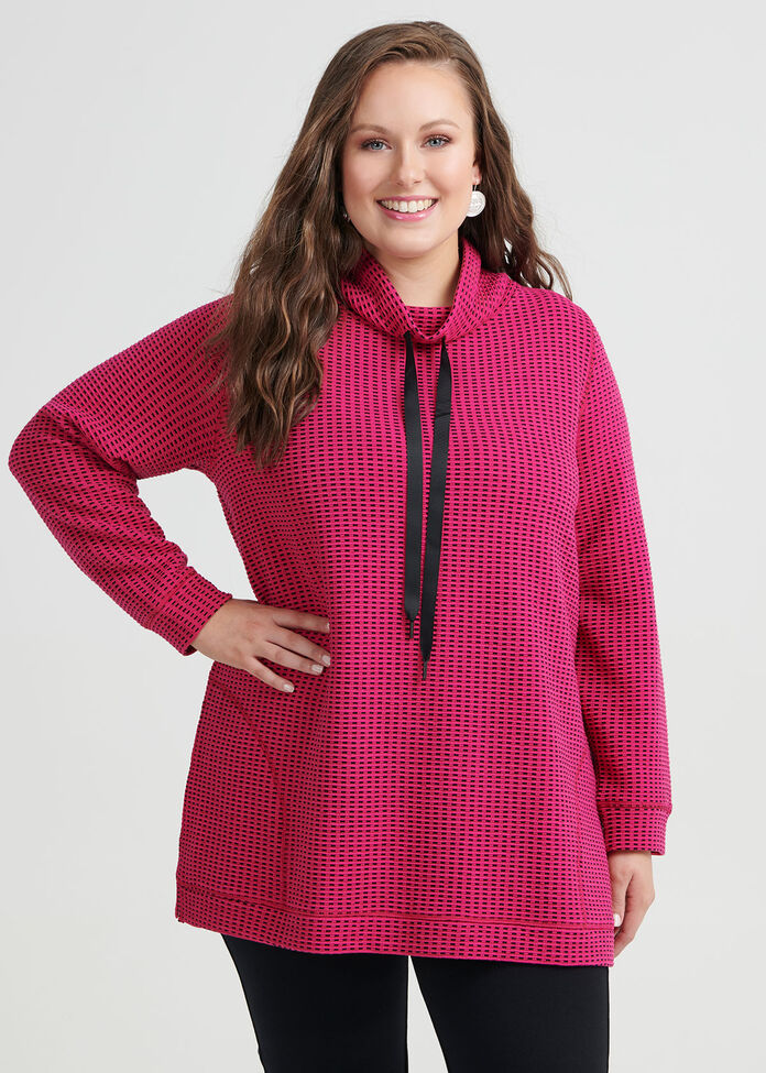 Tik Tok Funnel Neck Top, , hi-res
