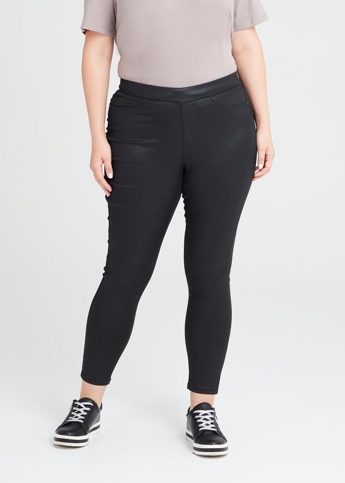 Coated Denim Pull On Jean, , hi-res