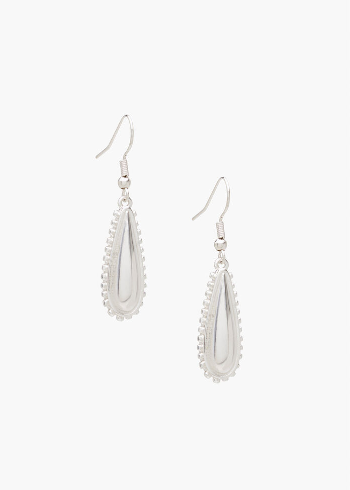 Shiny Drop Earrings, , hi-res