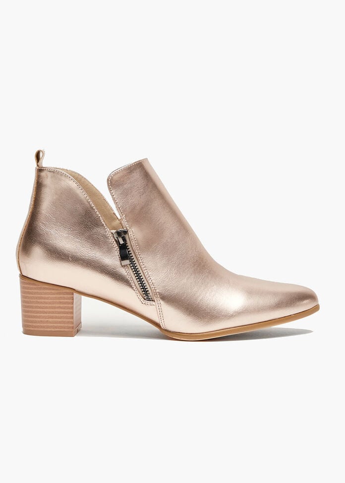 shop-gold-metallic-gold-zip-boot-comfortable-shoes-taking-shape-au