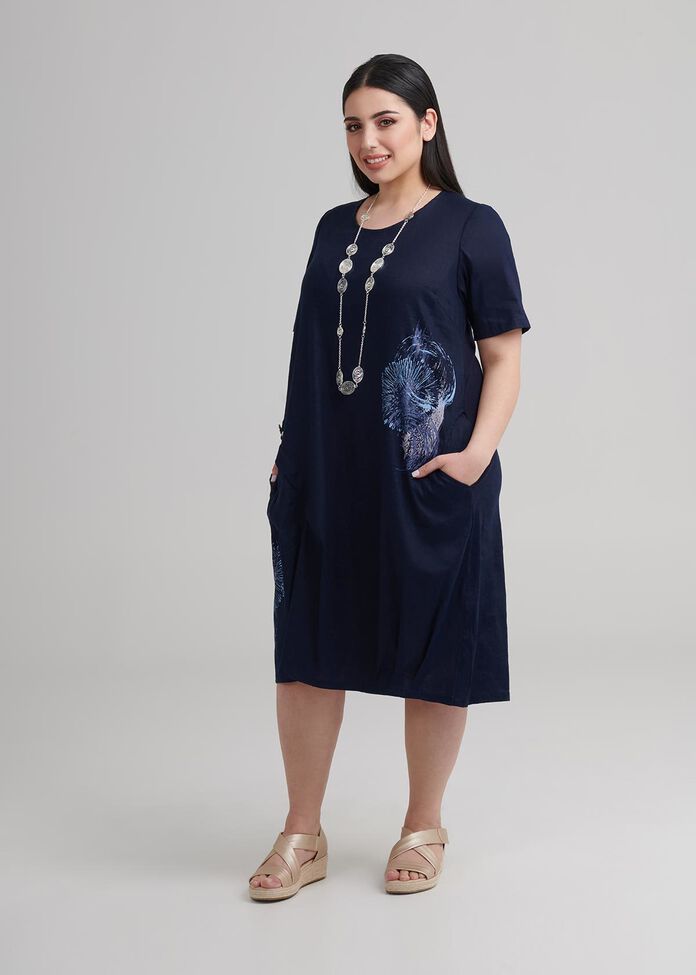 Latifa Linen Dress, , hi-res