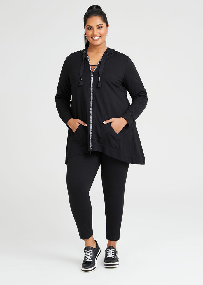 Shop Plus Size Ponte Winter Retreat Jacket in Black | Taking Shape AU