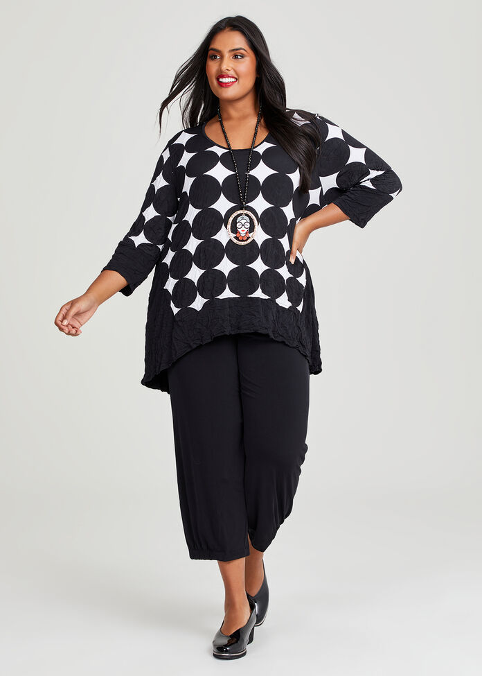 Spot Spliced Crush Top, , hi-res