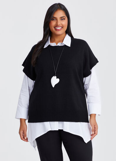 Plus Size Soft Touch Casual Vest