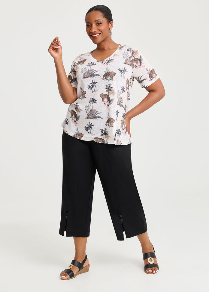 Slub Animal Glam Top, , hi-res