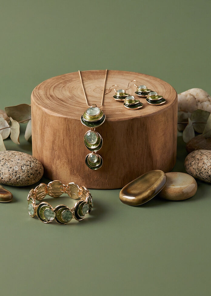 Enamel 2 Drop Earrings, , hi-res