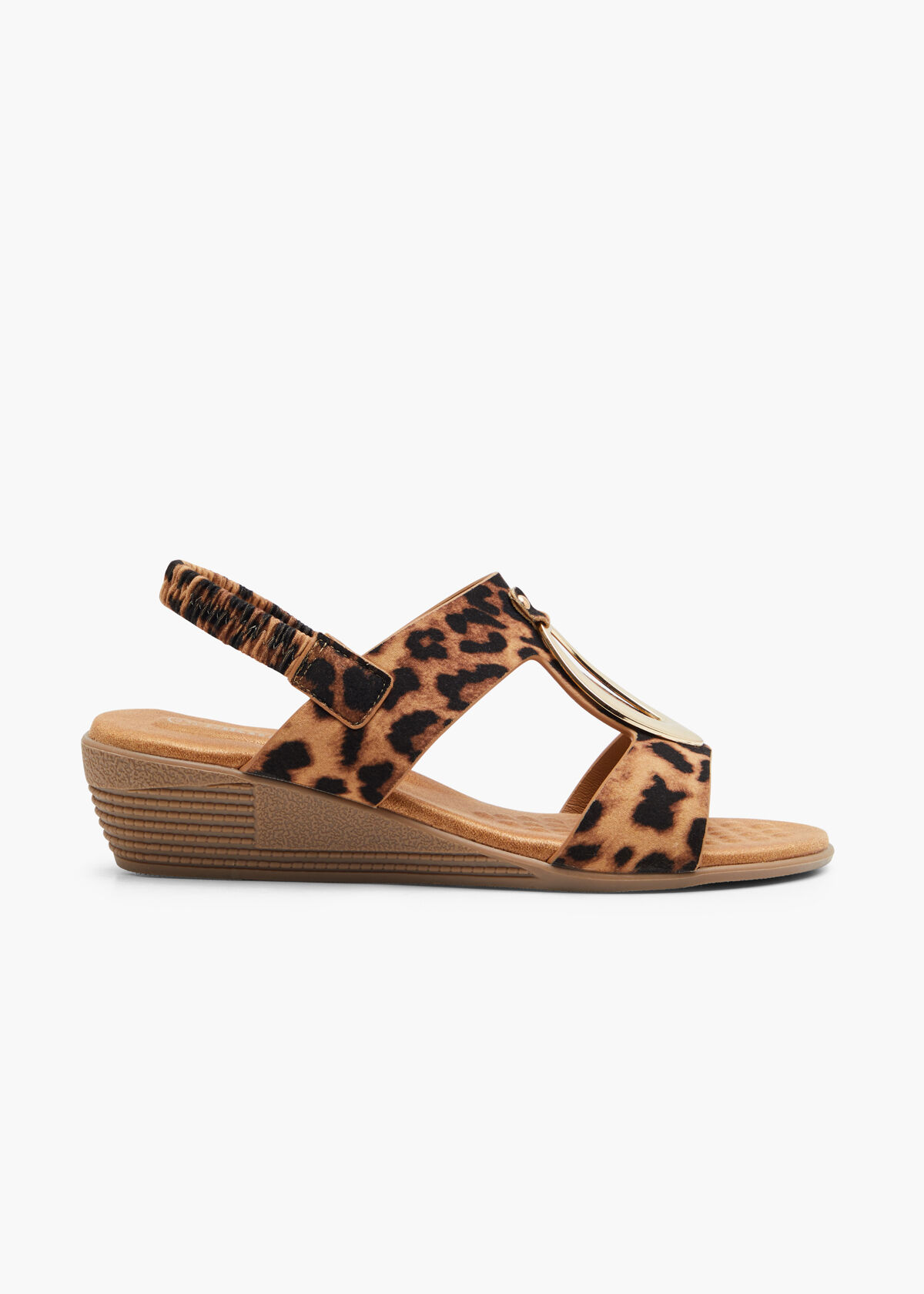 Animal print wedge hotsell sandal