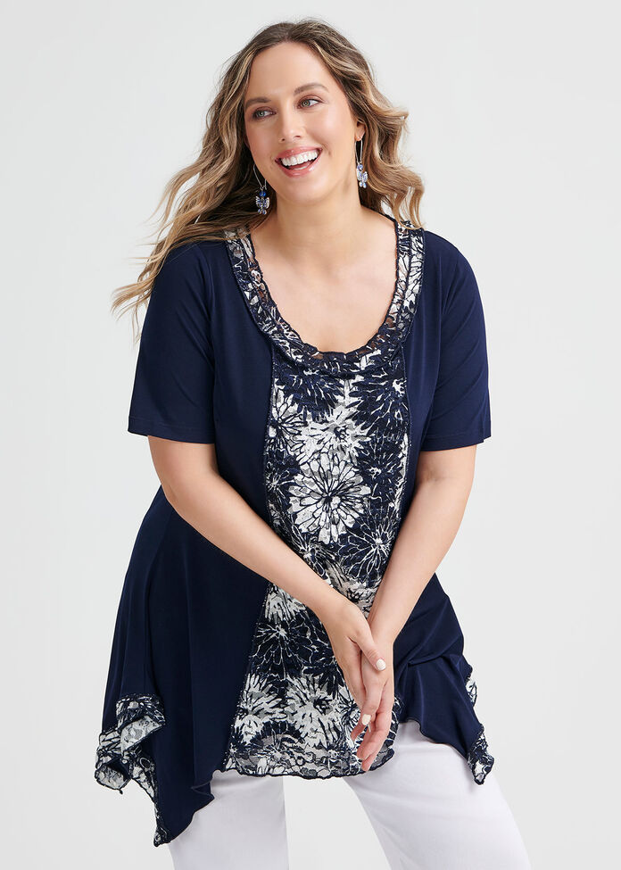 Madeline Lace Top, , hi-res
