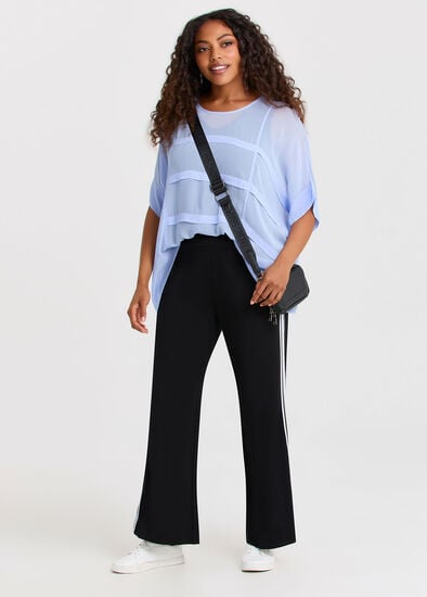 Plus Size Natural Aroha Side Stripe Pant