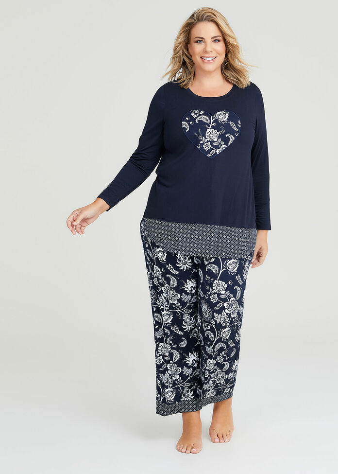 Shop Plus Size Bamboo Ikat Pyjama Pant in Multi | Taking Shape AU